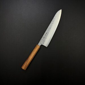 RÈN Genbu 玄武 Ginsan (Silver 3) Nashiji Gyuto 210mm