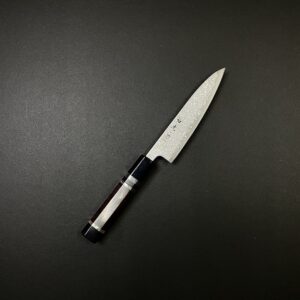 RÈN Byakko 白虎 SLD Kurozome Damascus Petty Knife 130mm