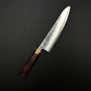 RÈN Genbu 玄武 Ginsan (Silver 3) Nashiji Gyuto 210mm